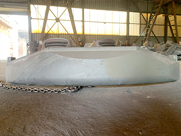 Zunhua Shengjian Fanrong Machinery Co., Ltd. Hoàn thành việc giao các mẫu đối trọng đuôi cho máy xúc mini của khách hàng mới